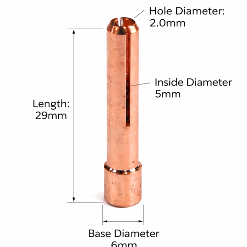 WP-17/18/26 TIG GAS LENS COLLET 2.0MM 10N24MS SHORT